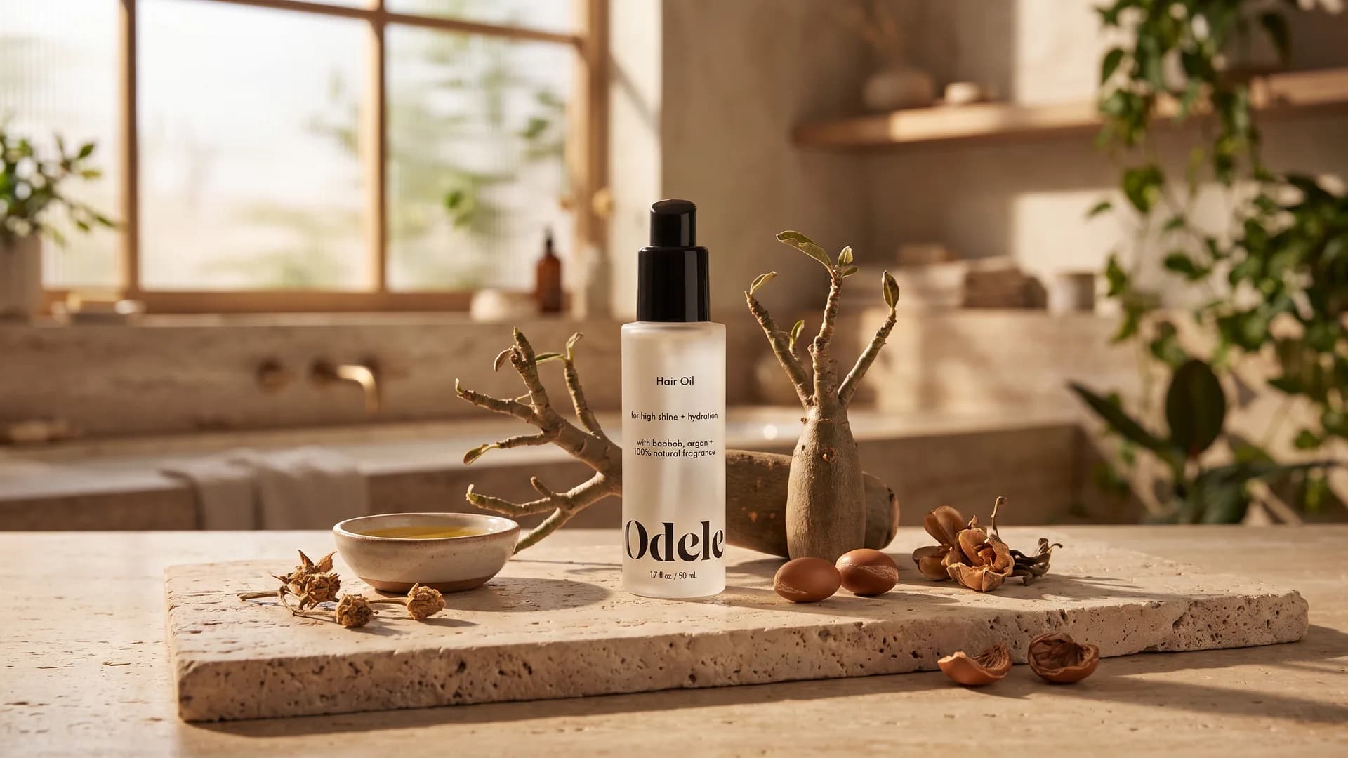 Odele Hair Oil؛ روغن موی سبک برای کنترل وز، افزایش درخشندگی و مراقبت از مو

